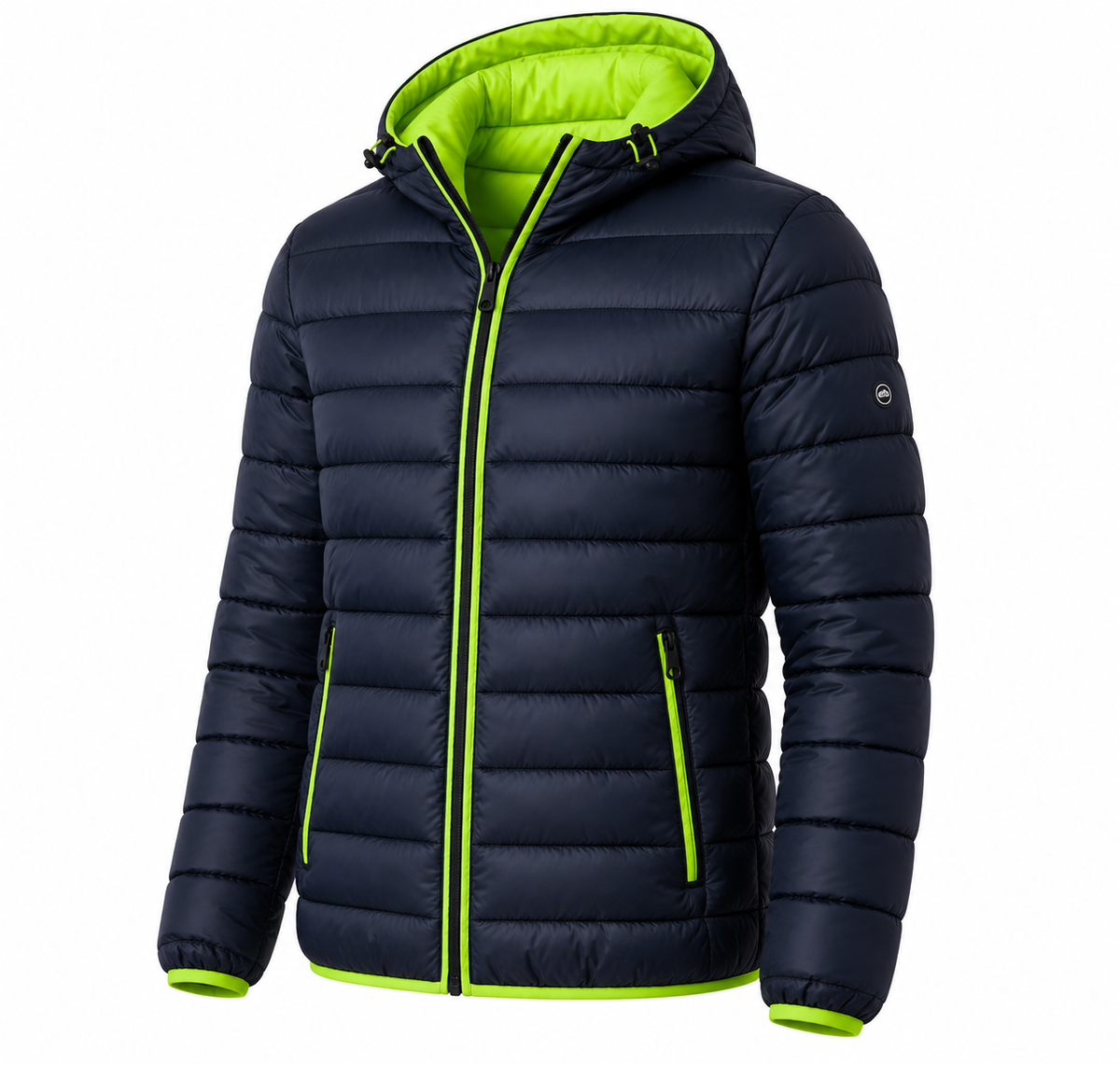 Chaqueta Acolchada Masculina con Capucha REF107 | Dotación Empresarial