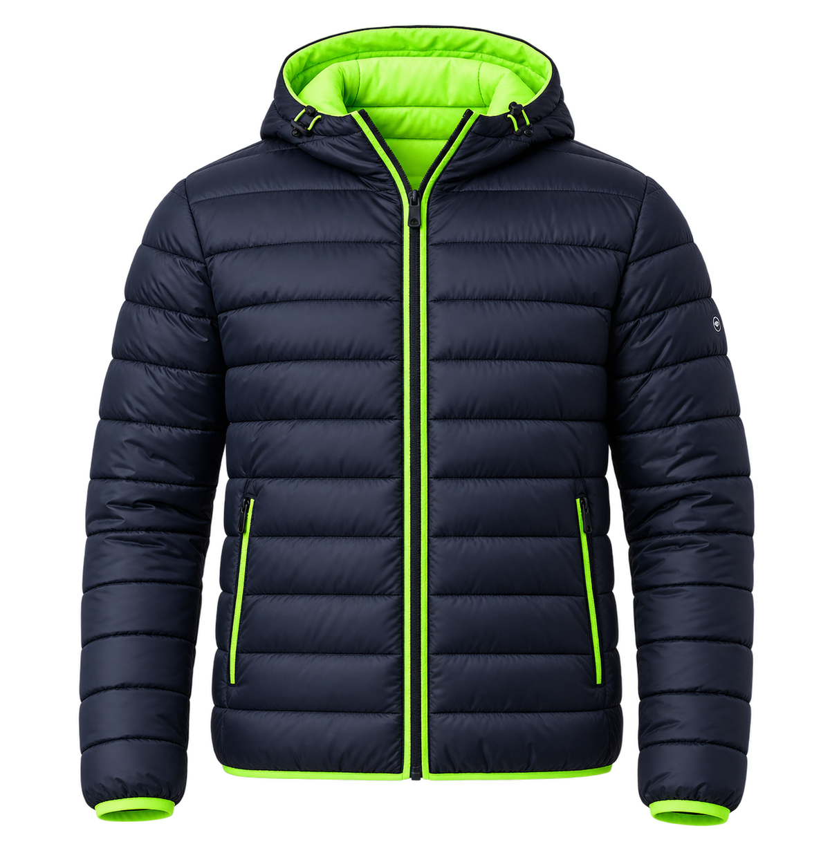 Chaqueta Acolchada Masculina con Capucha REF107 | Dotación Empresarial