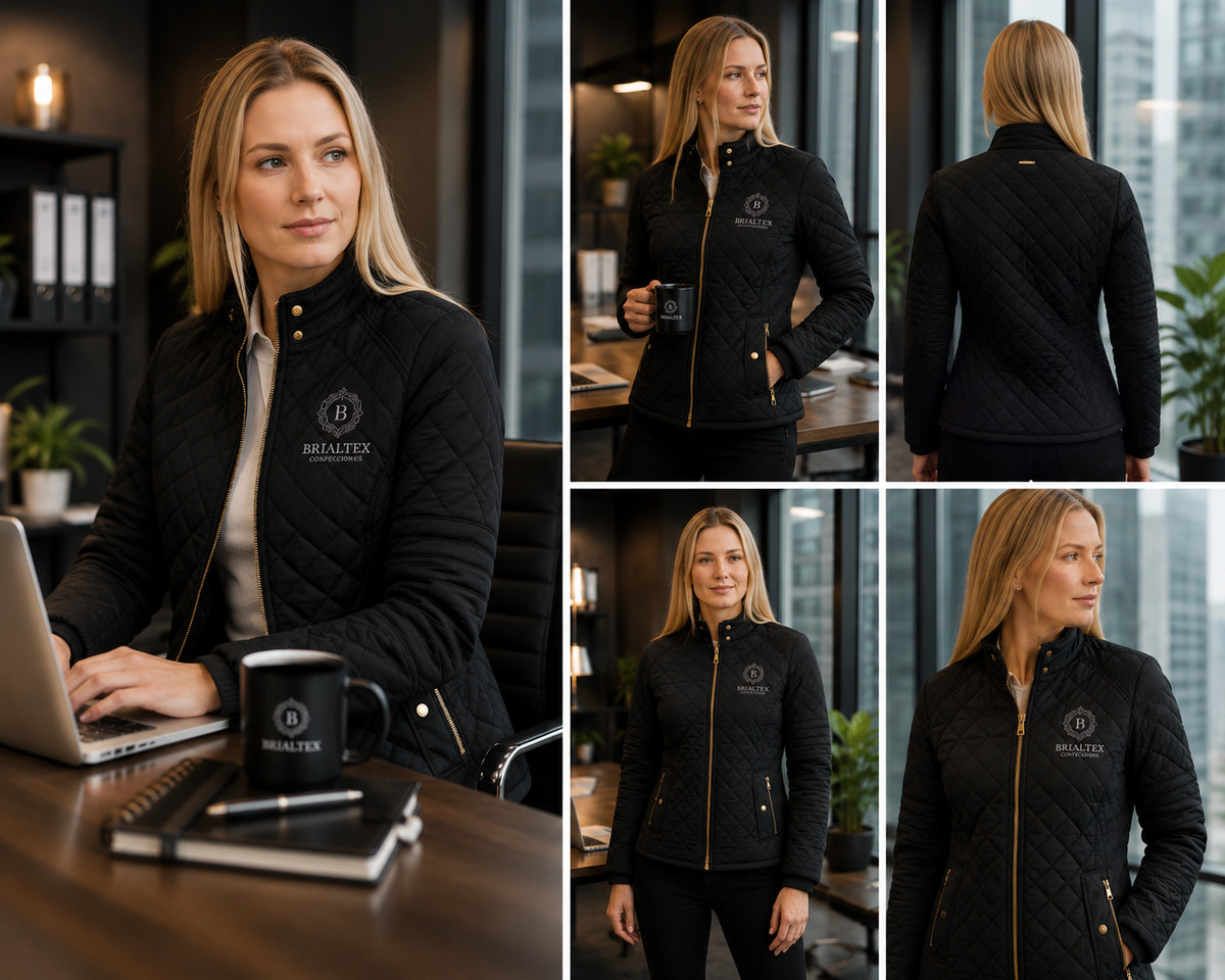 Chaqueta Acolchada Femenina Corporativa REF102 | Dotación Empresarial