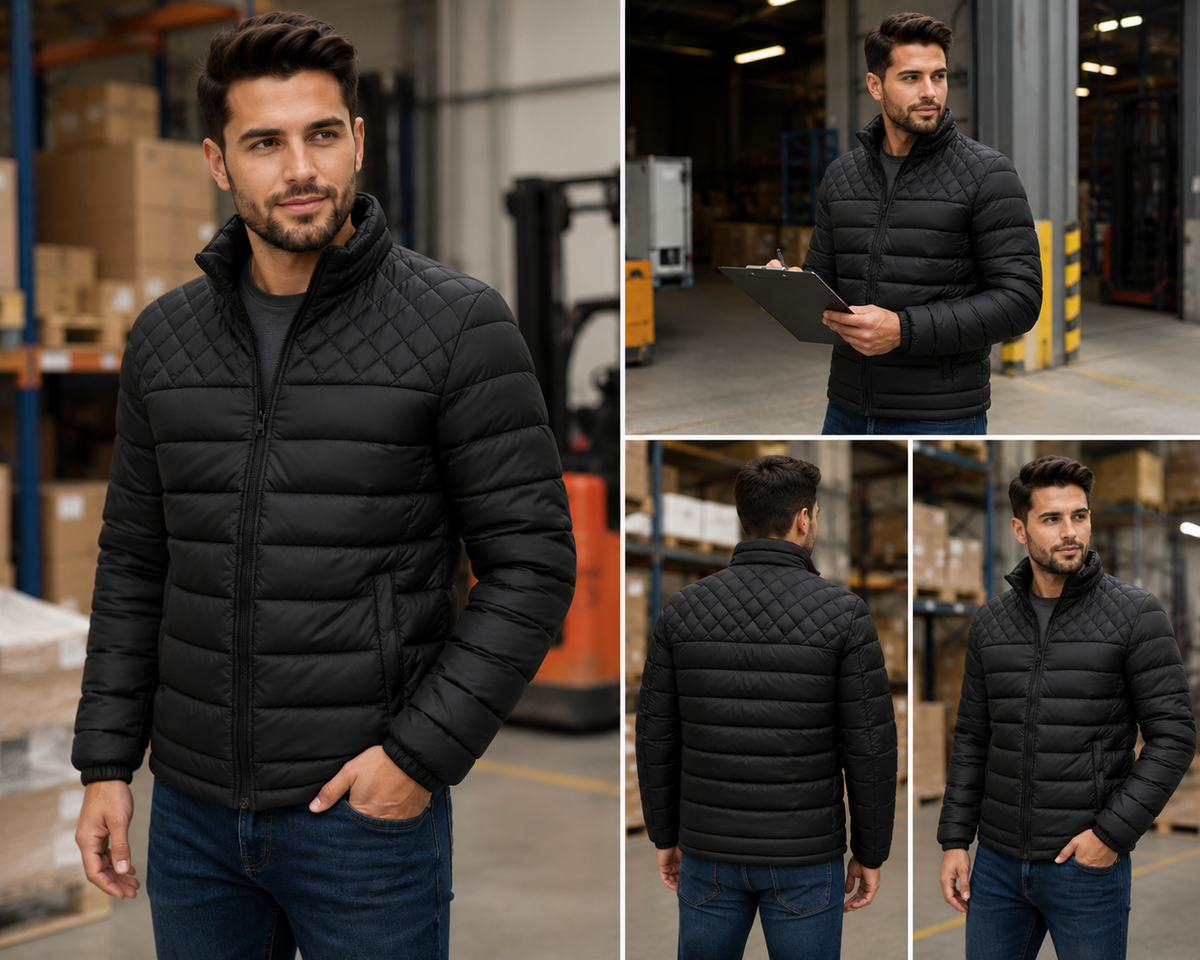 Chaqueta Acolchada Masculina Corporativa REF104 | Dotación Empresarial