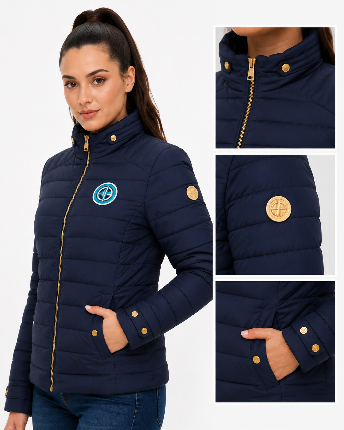Chaqueta Acolchada Femenina Corporativa REF105 | Dotación Empresarial